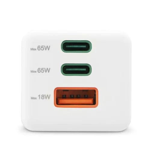 Hama 00201996 Fast Charger GaN, 2x USB-C, 1x USB-A, mini nabíjačka, PD, 65W, biela - 6