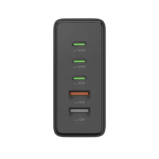 Hama 00201978 3x USB-C / 2x USB-A 140 W fekete töltőállomás - 6