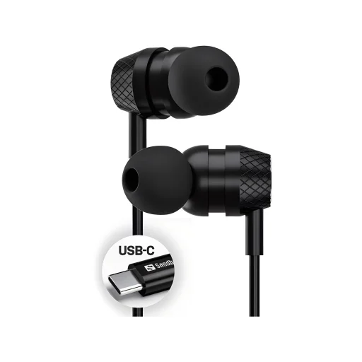 Sandberg 126-50 USB-C/A drôtové slúchadlá do uší s mikrofónom na kábli - 2