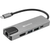 Sandberg 336-99 USB-C cestovná dokovacia stanica 5 v 1 thumbnail