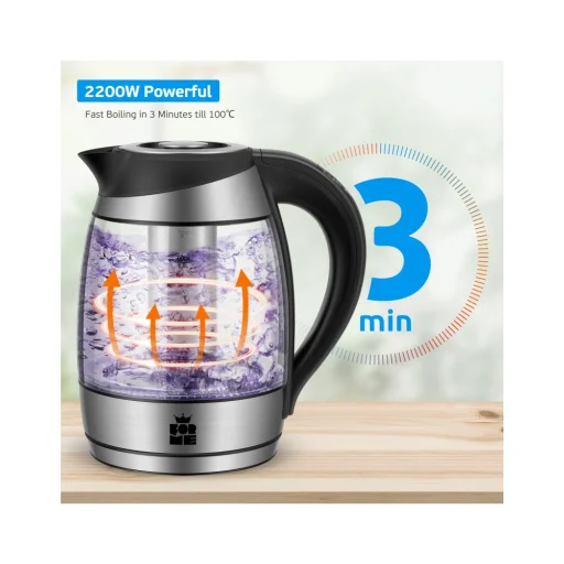 ForMe FKG-488 bezdrôtová elektrická rýchlovarná kanvica 1,8 l - 6