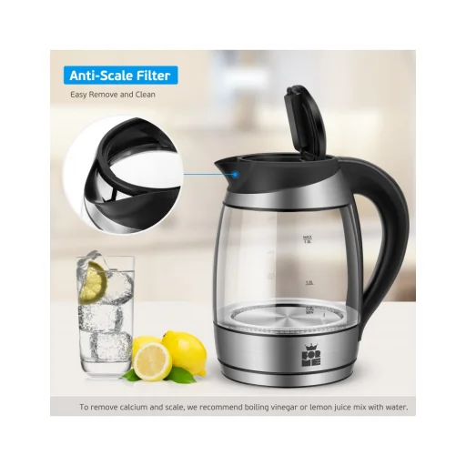 ForMe FKG-458 bezdrôtová elektrická rýchlovarná kanvica 1,8 L - 5