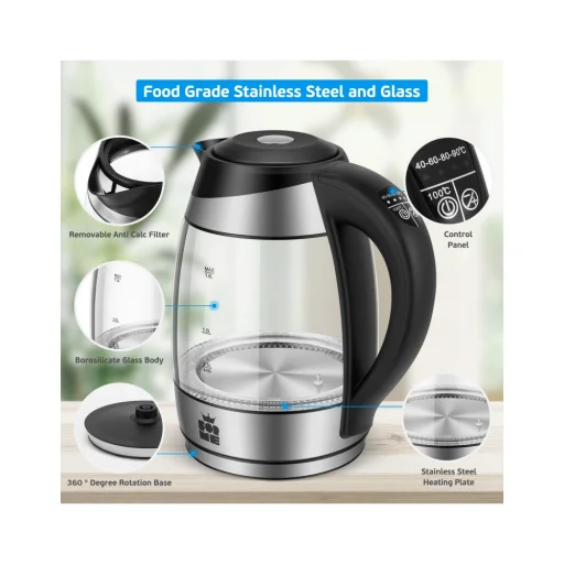 ForMe FKG-458 bezdrôtová elektrická rýchlovarná kanvica 1,8 L - 3