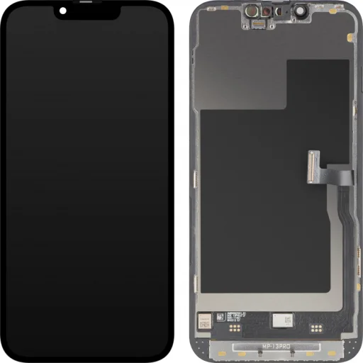 LCD displej modul MP pre Apple iPhone 13 Pro, Prémiový Soft OLED FHD 120Hz Diagnostická verzia, Aftermarket, Čierne ochranné sklo - 2