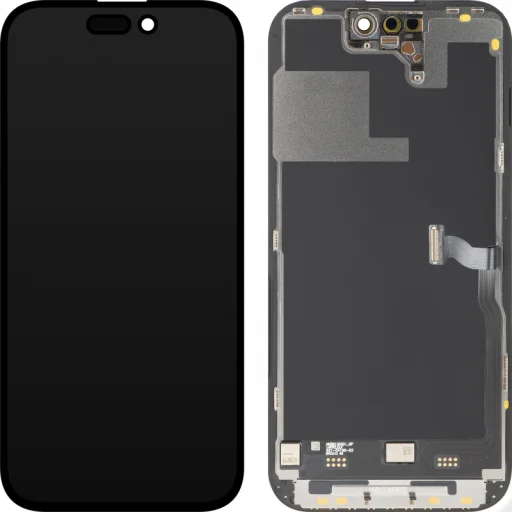 LCD Kijelző Modul MP Apple iPhone 14 Pro, Prémium Soft OLED FHD 120Hz Diagnosztikus Verzió, Utángyártott, Fekete - 2