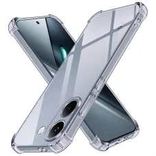 Techsuit - Nárazuvzdorné priehľadné silikónové puzdro - Xiaomi Poco X8 Pro - Sivo-čierna