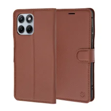 Techsuit - Bőr fliptok - Motorola Edge 70 Fusion - Barna tok
