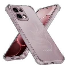 Techsuit - Nárazuvzdorný priehľadný silikónový kryt - Oppo A6 Pro 4G / A6 Pro 5G - puzdro Smoky Black