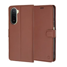 Techsuit - Kožené flipové puzdro - Xiaomi Redmi A7 Pro 4G - Hnedé puzdro