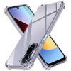 Techsuit - Nárazuvzdorné priehľadné silikónové puzdro - Xiaomi Redmi A7 Pro 4G - Dymovo čierne puzdro thumbnail