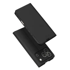 Techsuit - Magskin flipové puzdro - Honor 600 Pro - čierne puzdro