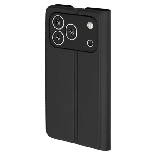Techsuit - Magskin flipové puzdro - Honor 600 Pro - čierne puzdro - 4