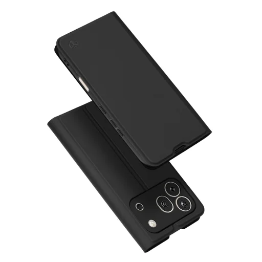 Techsuit - Magskin flipové puzdro - Honor 600 Pro - čierne puzdro - 1