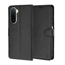 Techsuit - Kožené flipové puzdro - Xiaomi Redmi A7 Pro 4G - Čierne puzdro