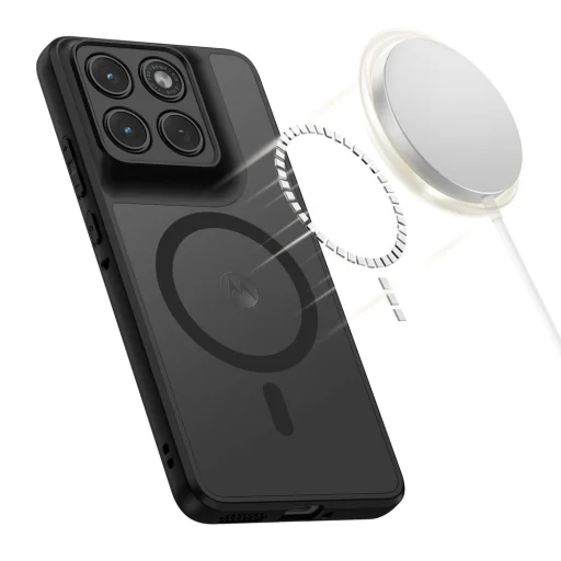 Motorola Edge 70 5G Tech-Protect Magmat MagSafe matné čierne puzdro - 4
