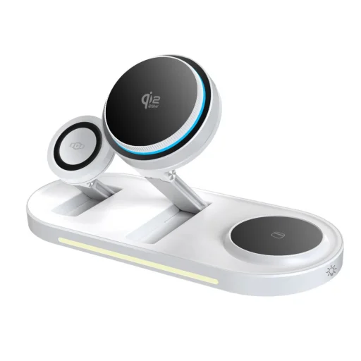 Tech-Protect A51 ArcticBoost 3 v 1 magnetická MagSafe bezdrôtová nabíjačka 25W Qi2.2 biela - 3