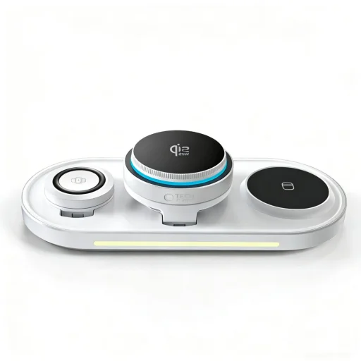 Tech-Protect A51 ArcticBoost 3 v 1 magnetická MagSafe bezdrôtová nabíjačka 25W Qi2.2 biela - 5
