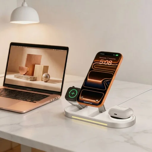 Tech-Protect A51 ArcticBoost 3 v 1 magnetická MagSafe bezdrôtová nabíjačka 25W Qi2.2 biela - 9