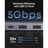 USB-C Hub Anker, 2 x USB-A 3.0 - 2 x USB-C - 1 x HDMI - 1 x SD - 1 x microSD, Sivý A83D2HA1 thumbnail