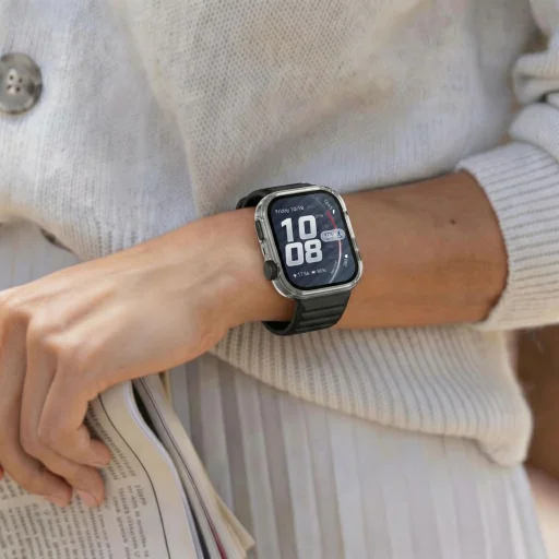 Priehľadné puzdro Tech-Protect Defense pre Huawei Watch Fit 5 Pro - 5