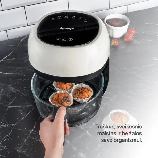 Sponge sklenená teplovzdušná fritéza 4L - 5