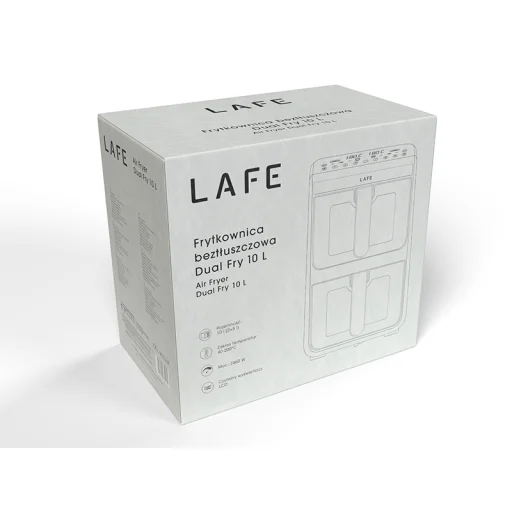 Lafe 47476 Dual Fry 10 l teplovzdušná fritéza bez oleja - 10