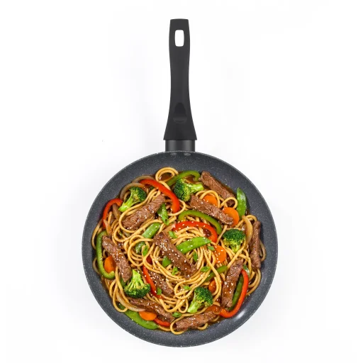 Progress BW12915EU7 márvány kerámia bevonatú 28 cm-es wok serpenyő - 4