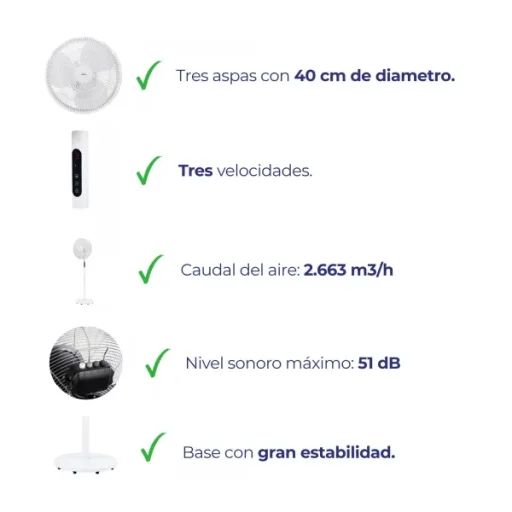 Jata JVVP3062 álló ventilátor - 8