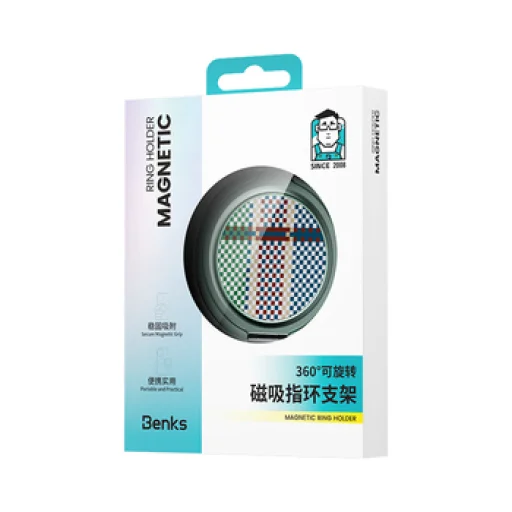Benks Ring Holder Grip Passion Green 600D mágneses - 12