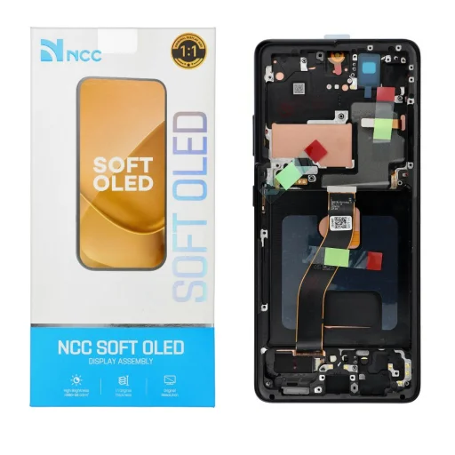 Samsung Galaxy S21 Ultra G998 NCC LCD kijelző Soft OLED kerettel - 1