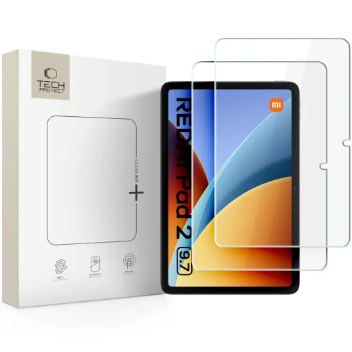 Xiaomi Redmi Pad 2 9,7 Tech-Protect Glass Fit+ 2 db-os átlátszó üvegfólia - 1