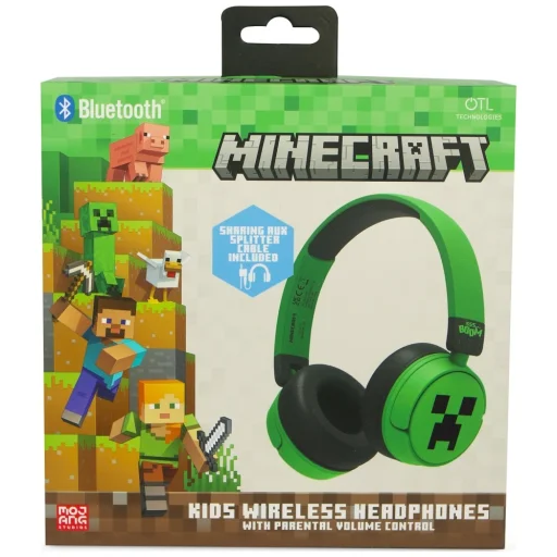 OTL Minecraft Creeper bezdrôtové detské slúchadlá na uši - 9