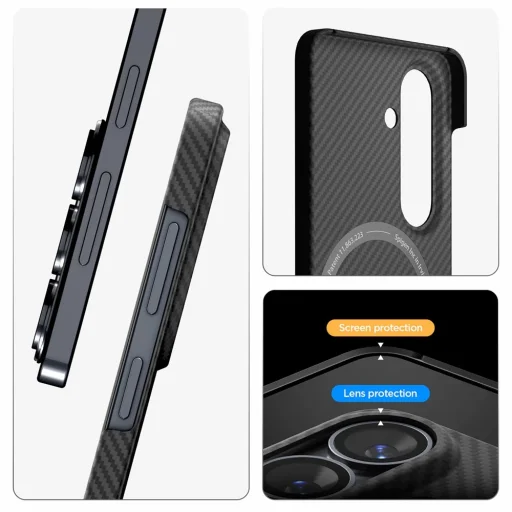 Samsung Galaxy S26 Plus Fekete Spigen - Air Skin Aramid MagFit (ACS11048) tok - 5