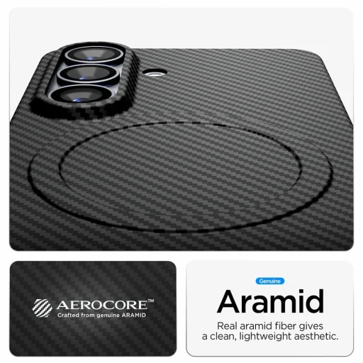 Samsung Galaxy S26 Plus Čierne Spigen - Air Skin Aramid MagFit (ACS11048) puzdro - 4