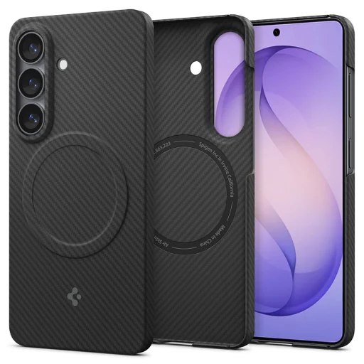 Samsung Galaxy S26 Plus Čierne Spigen - Air Skin Aramid MagFit (ACS11048) puzdro - 1