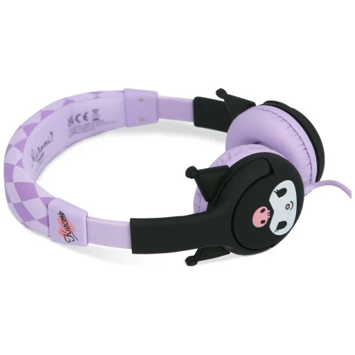 Detské on-ear slúchadlá OTL Kuromi s gumenými ušami - 9