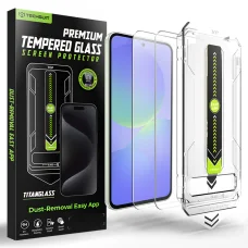 Samsung Galaxy A36 5G / A37 5G Priehľadné Techsuit TitanGlass CrystalHD (balenie 2 ks) ochranné tvrdené sklo [Kompatibilné s odomykaním odtlačkom prsta]