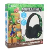 OTL Minecraft LED svietiace bezdrôtové Bluetooth slúchadlá na uši thumbnail