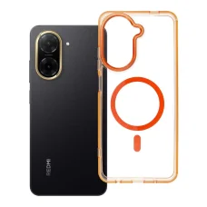 Xiaomi Redmi A5 4G Frame Clear Hybrid Mag Cover kompatibilis MagSafe-fel hermész narancssárga tok