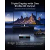 Anker Prime Hub, 3 x USB-A - 4 x USB-C - 1 x DisplayPort - 2 x HDMI - 1 x Jack 3.5mm - 1 x RJ45 - 1 x SD - 1 x microSD, Sivá A83B33A1 thumbnail