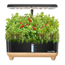 RainPoint hydroponická súprava na pestovanie s drevenou základňou
