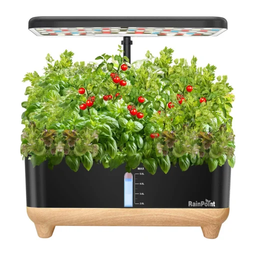 RainPoint hidroponikus termesztőkészlet fa alappal - 1