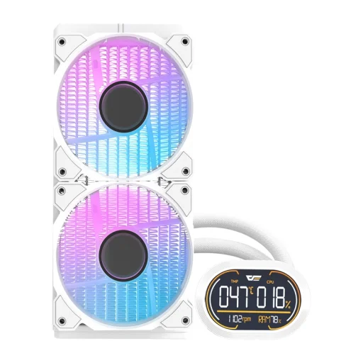 Darkflash DH240D v2 CPU folyadékhűtő (fehér) - 3