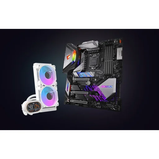 Darkflash DH240D v2 CPU folyadékhűtő (fehér) - 12