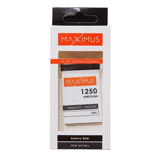 Nokia 3110 Classic Maxximus akkumulátor 1250mAh Li-Ion BL-5C - 4