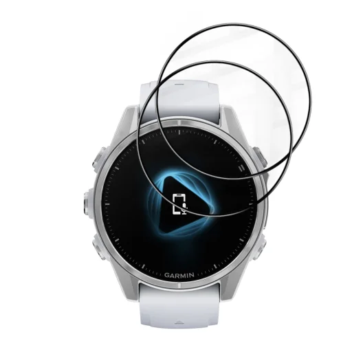 Garmin Fenix 8 43mm čierne Techsuit Nano Flex (2 kusy) ochranné sklo - 2
