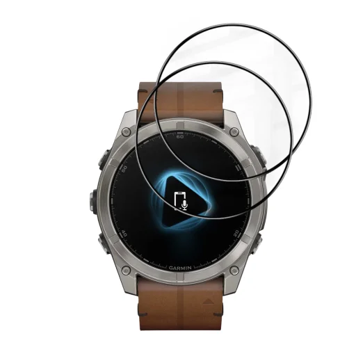 Garmin Fenix 8 / Fenix 8 Pro 51mm Čierne Techsuit Nano Flex ochranné sklo (balenie 2 ks) - 2