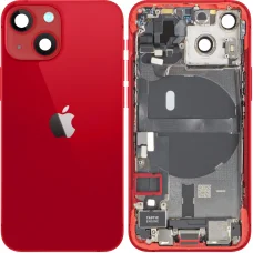 Kryt batérie / Zadný kryt so stredovým rámom pre Apple iPhone 13 mini, Kompletné diely, Červený, Repasovaný (Kategória A)