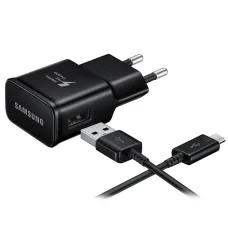 Sieťová nabíjačka Samsung EP-TA200B + DG970BBE, 15W, 2A, 1 x USB-A, s USB-C káblom, čierna GP-PTU023DYBBQ