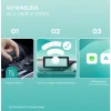 Vezeték nélküli Carplay / Android Auto Adapter Ottocast Mini Pico Style A iPhone / Android sorozathoz, Fekete CA525-T thumbnail